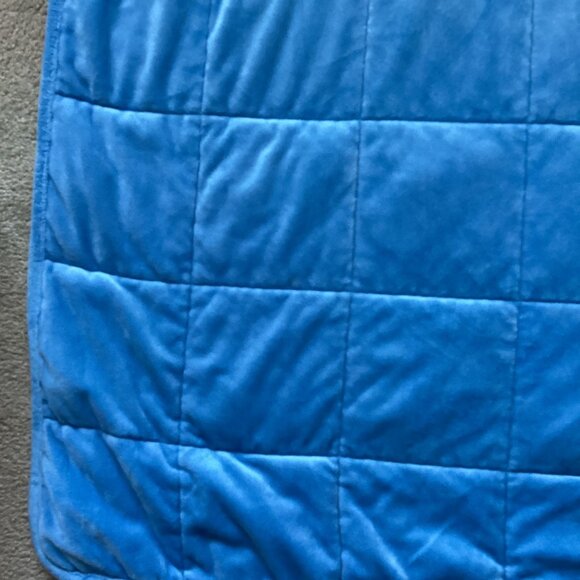 Small Blue Soft Kids Children's Weighted Plush Blanket 4 lb. Girls Boys Bedding - Picture 2 of 4